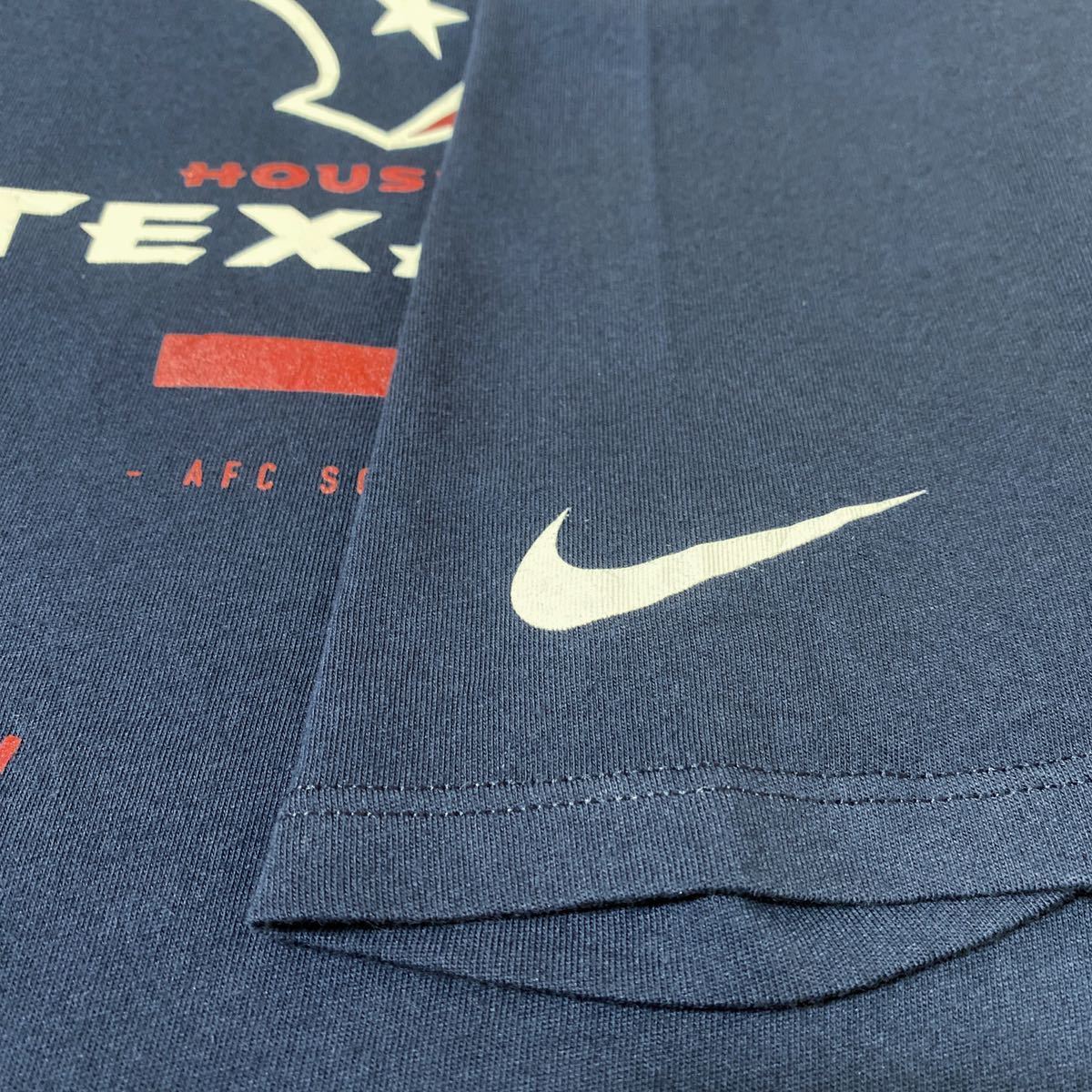 NIKE ナイキ NFL Houston Texans ヒューストン・テキサンズ プリント Tシャツ XL USA古着 アメリカ古着の画像6