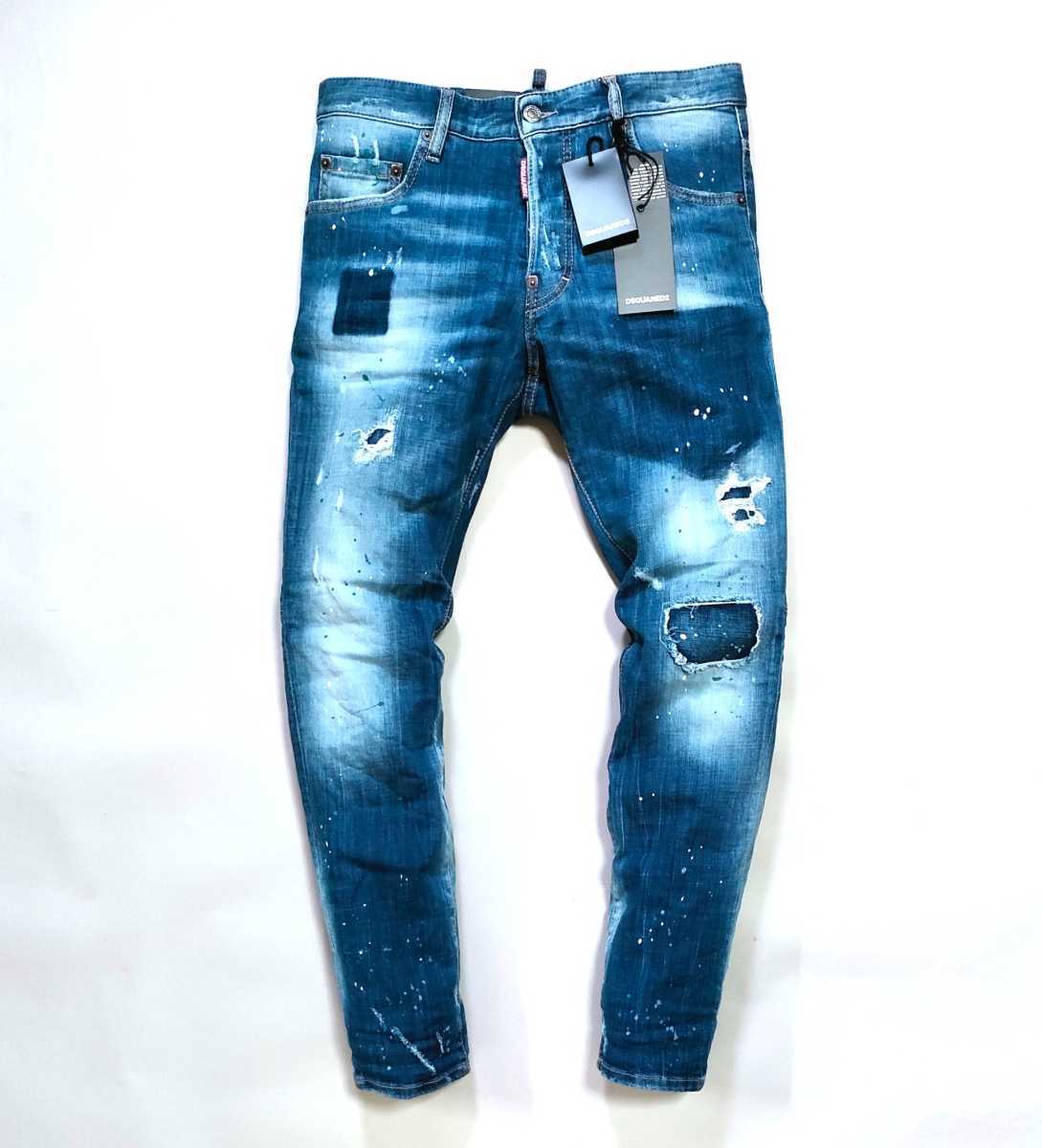 新品 DSQUARED2 ディースクエアード dsquared2 ストレッチテーパード