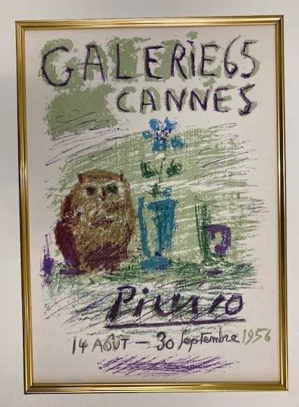 【特価】　≪　　パブロ・ピカソ　　≫　　リトグラフ【石版画】 　 GALLERY 65 CANNES 　 1959年　　PABLO　PICASSO_画像2