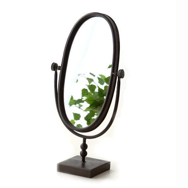  зеркало настольный зеркало античный модный макияж зеркало подставка для зеркала железный эллипс овальный type простой железный подставка для зеркала Josef 
