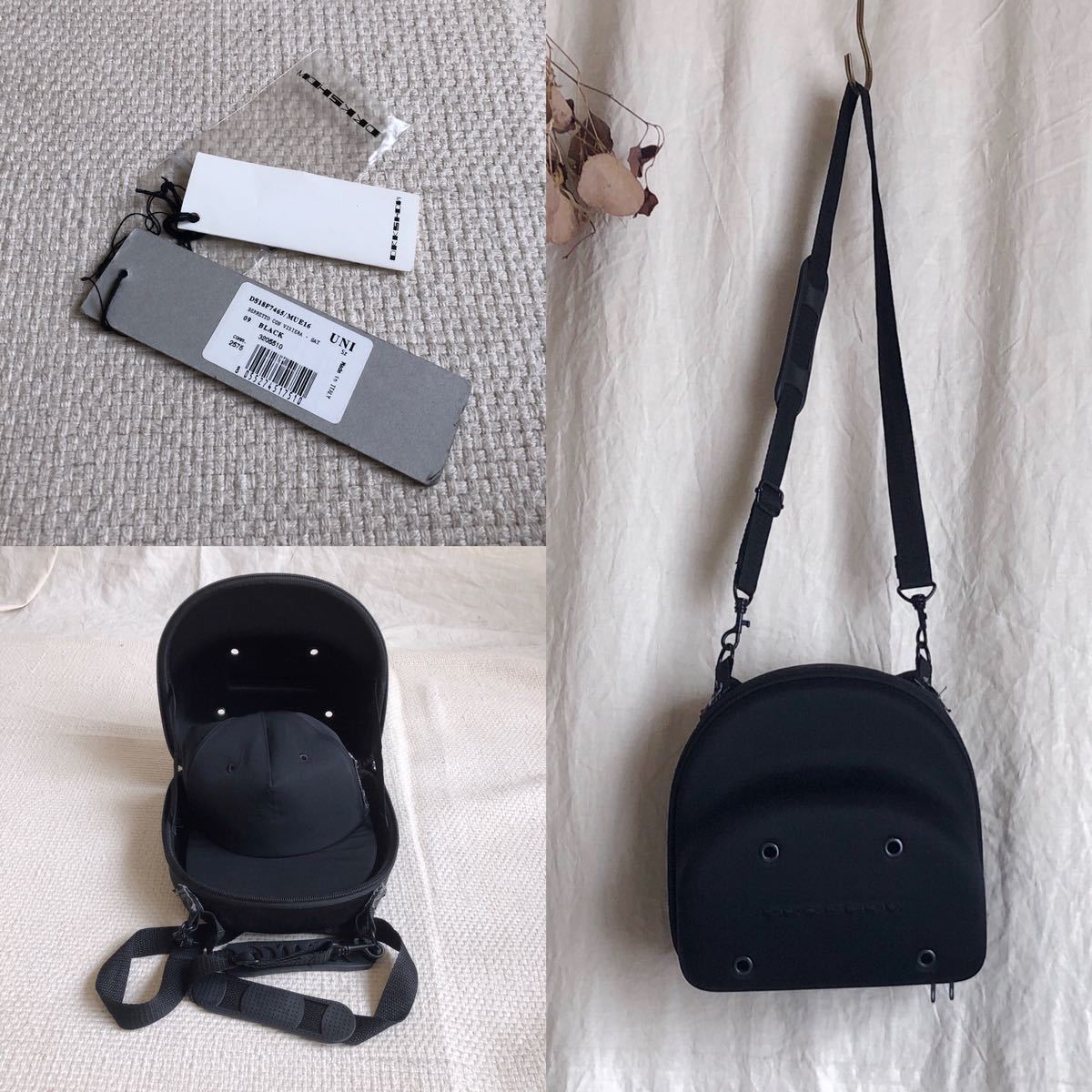 DRKSHDW by Rick Owens スクエアパッチ キャップ 黒 専用バッグ付き
