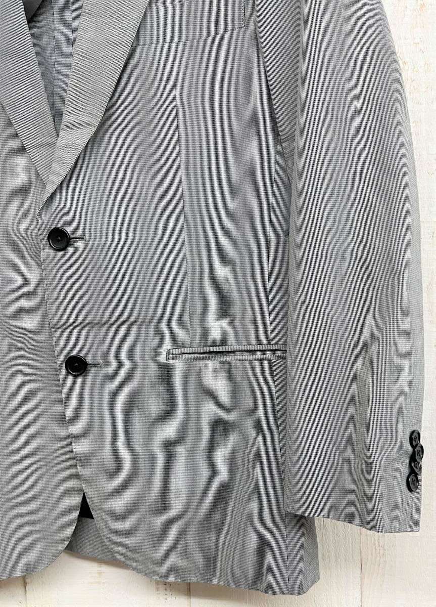 SHIPS Ships * тысяч птица ..linen лен .* tailored jacket *44 size * серый серия одиночный центральный отдушина .. сделано в Японии джентльмен мужской 