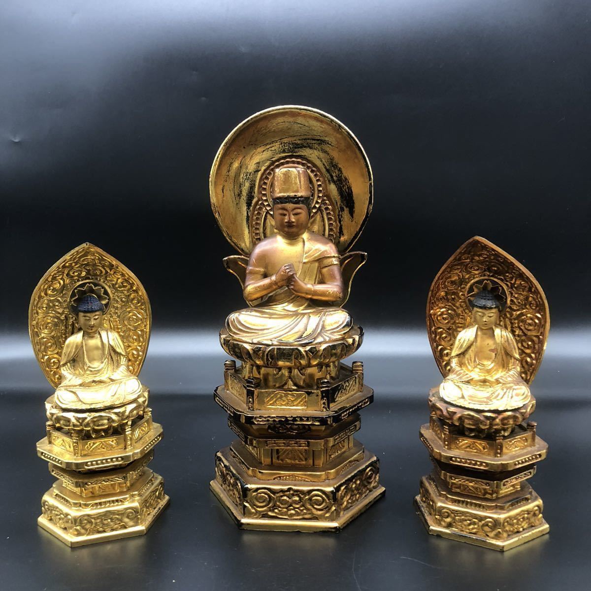 特大 阿弥陀如来座像 仏像 オブジェクト 時代物 楠木彫 2. 置物 大型