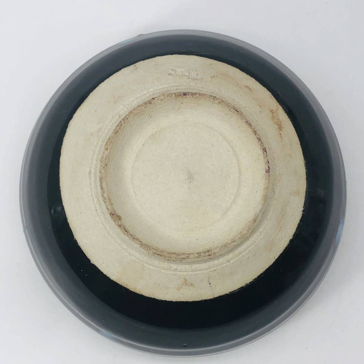 黒飯碗　茶碗 抹茶茶碗　「洋月」　和食器 茶道具 伝統工芸 陶磁器　レトロ 茶器 食器　B5_画像4