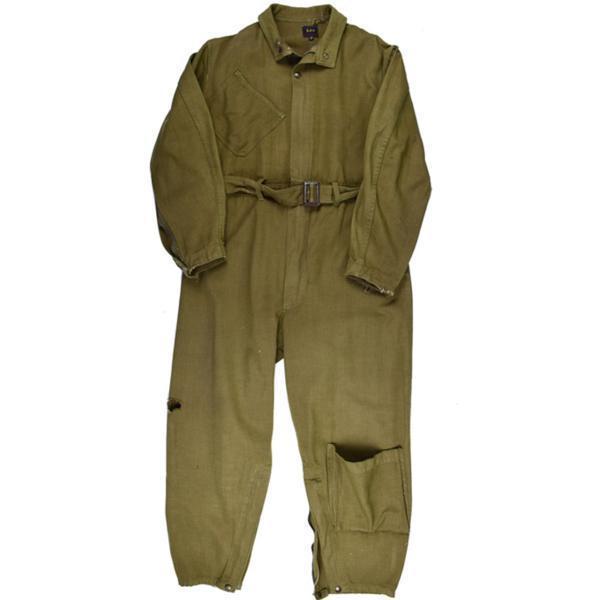 40\'S LEE Lee red tag . body e bell type TALON Zip Vintage all-in-one coverall khaki [M corresponding /38R]*EC1