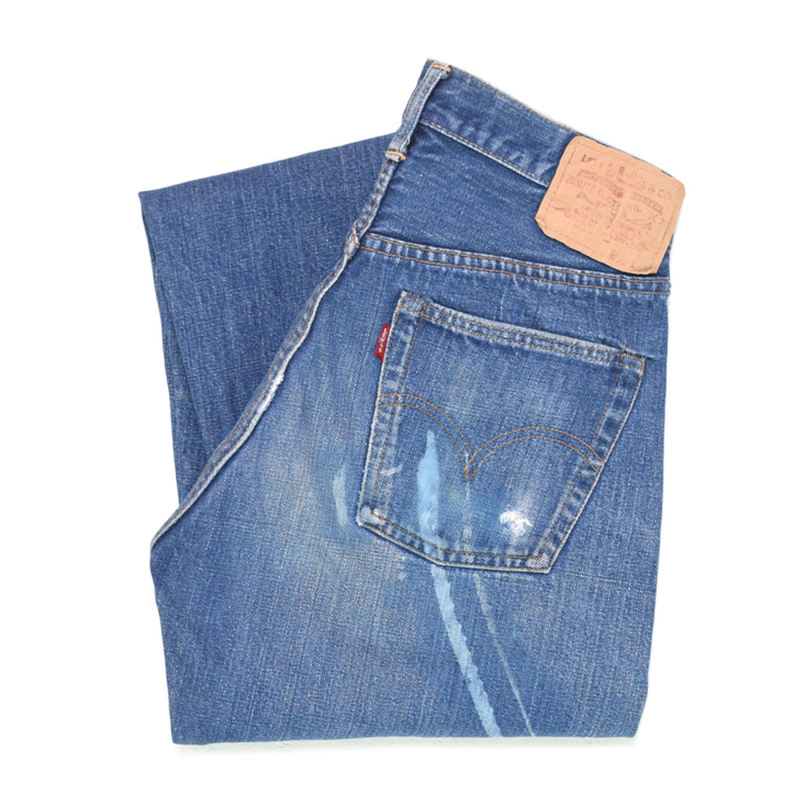 60'S LEVIS リーバイス 501 ビッグE インディゴ トップ裏8 ヴィンテージデニムパンツ 【W29相当】 *EA1