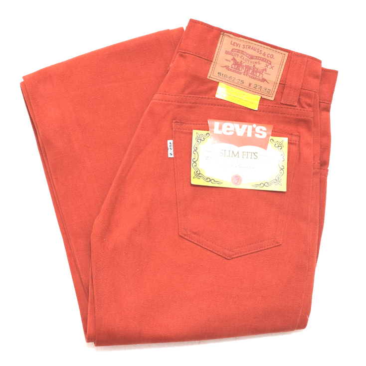 80'S Levis リーバイス ユーロ物 デッドストック モールスキン ヴィンテージパンツ 【W27】 *EZ1_画像1