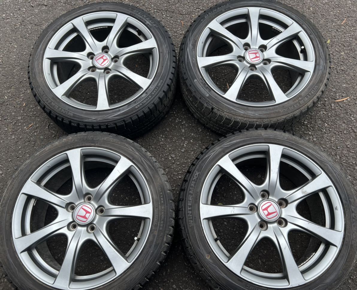 ホンダ純正 エンケイ 18 18×7.5J 114.3×5H +60 225/45R18 ダンロップ