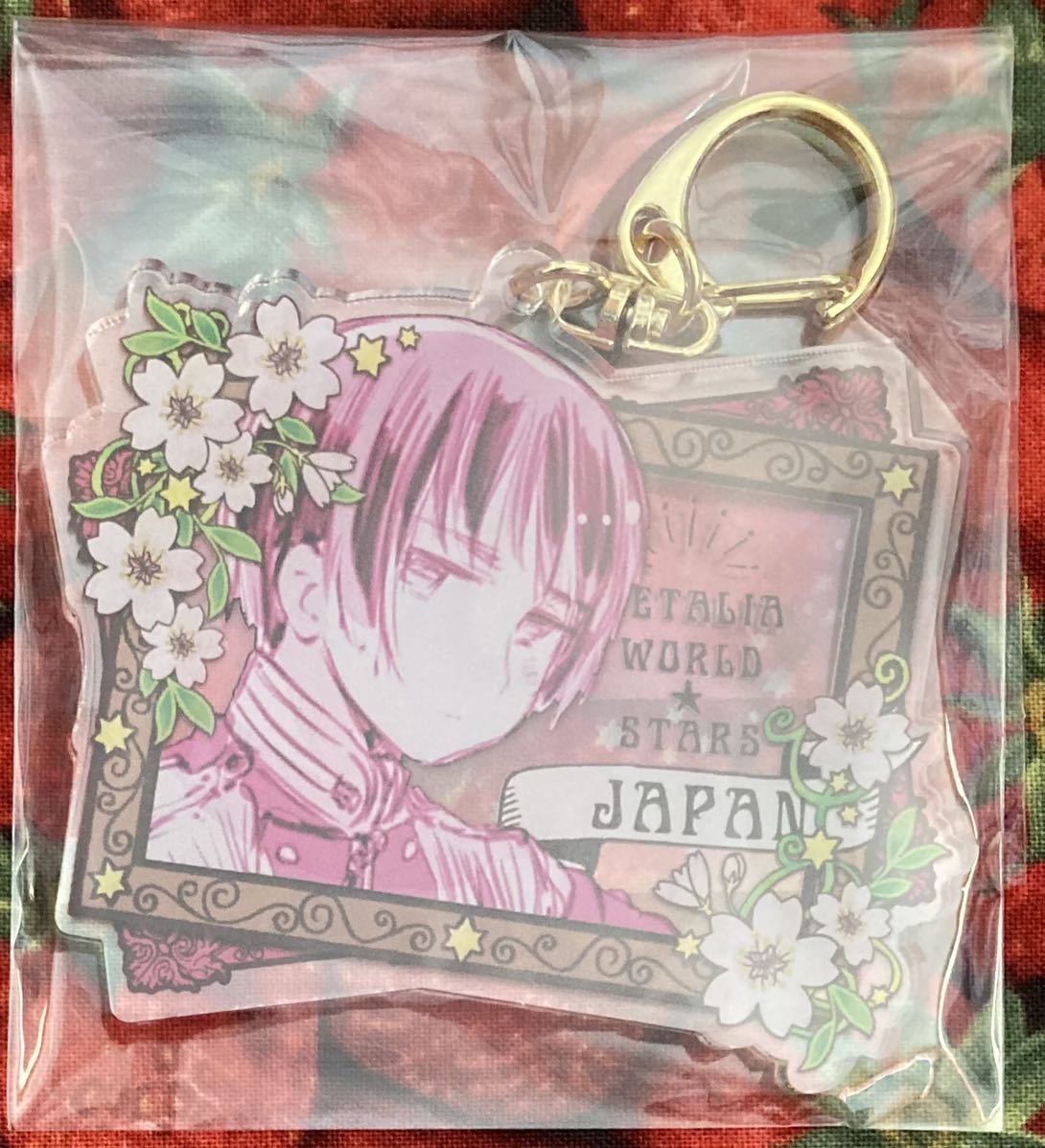  Hetalia World*Stars ×animaga× Sofmap limitation original work pattern Japan acrylic fiber key holder 