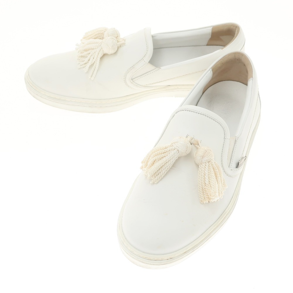 ジミーチュウ JIMMY CHOO タッセル スリッポン スニーカー【WHT