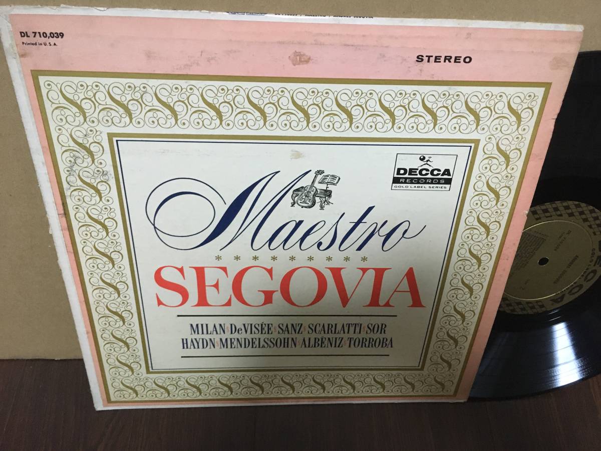 クラシック外盤LP セゴビア maestro andres segovia DECCA DL710039 US 管1E6_画像1