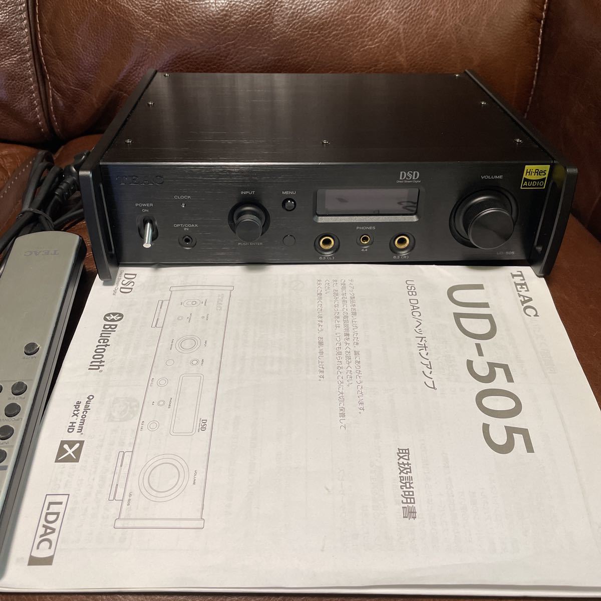 TEAC UD-505 ブラック テアック USB DAC ヘッドフォンアンプ アンプ 、バージョンアップ済_画像1