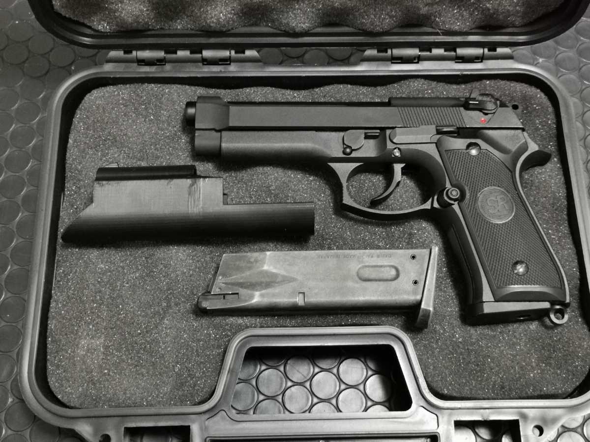 SRC M92F GBB ベレッタ ガンケース スペアマガジン リベリオン M9２R 希少パーツ付属 検索 マルイ WA ガン＝カタ_画像3