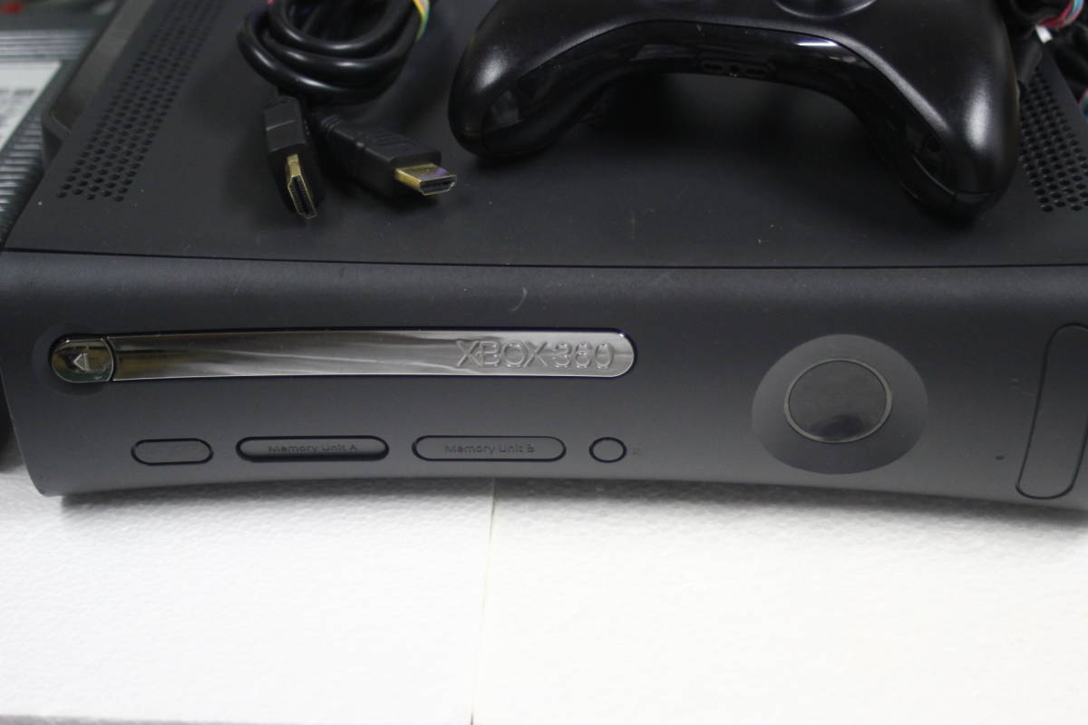 Xbox360本体セット ブラック 120GB 電源コード/HDMIケーブル/コントローラー付属 マイクロソフト純正/動作品