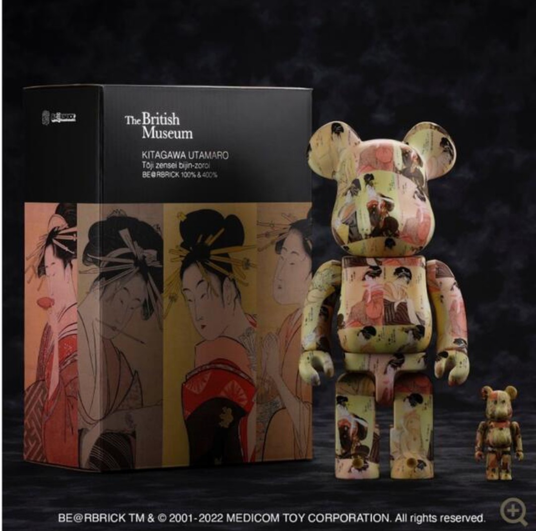  BE@RBRICK KITAGAWA UTAMARO ”Toji zensei bijin-zoroi” 100% & 400%