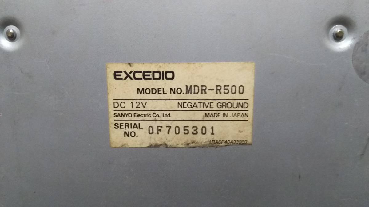 SANYO EXCEDIO Sanyo Car Audio стерео панель MD плеер MDR-R500 1din работоспособность не проверялась [30W×4 радио тюнер ресивер 