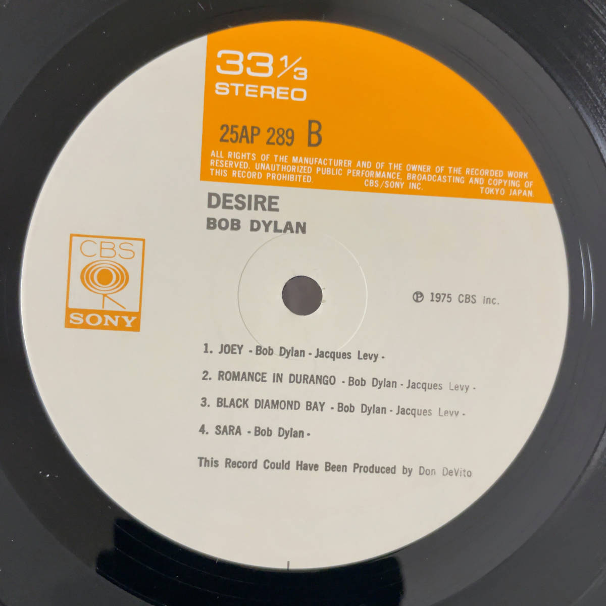 Bob Dylan = Desire_画像4