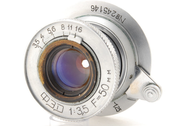 ロシア製 フェド FED 50mm F3.5 Lマウント 沈銅 レンズ (oku906)