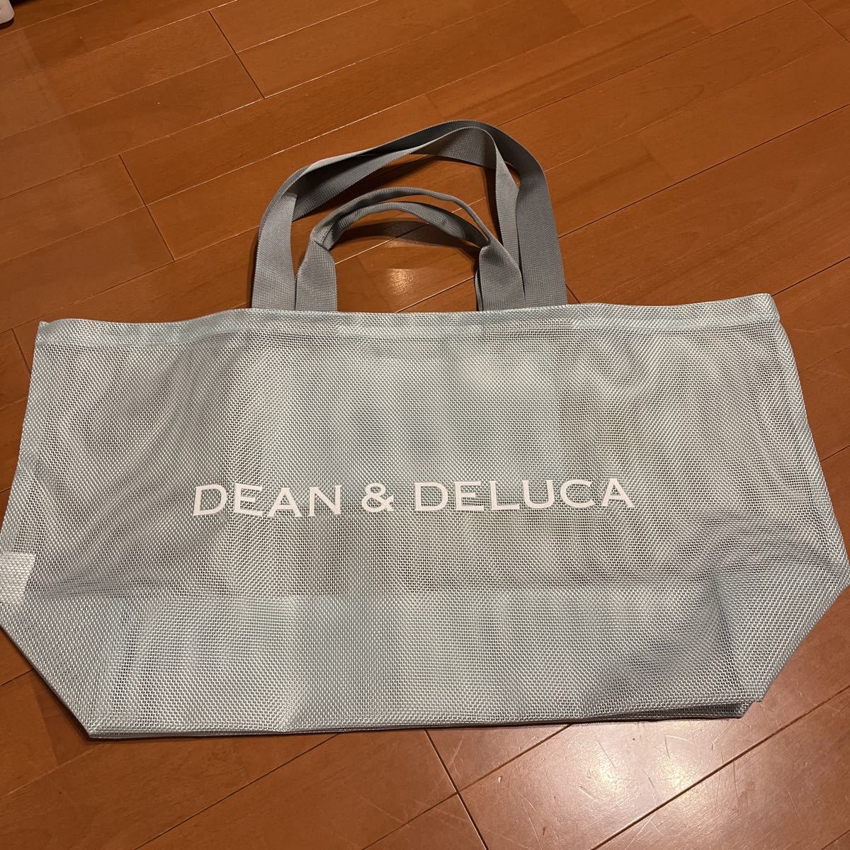 DEAN&DELUCA ディーン&デルーカ ディーンアンドデルーカ メッシュトートバッグ ミントブルーBIGサイズ