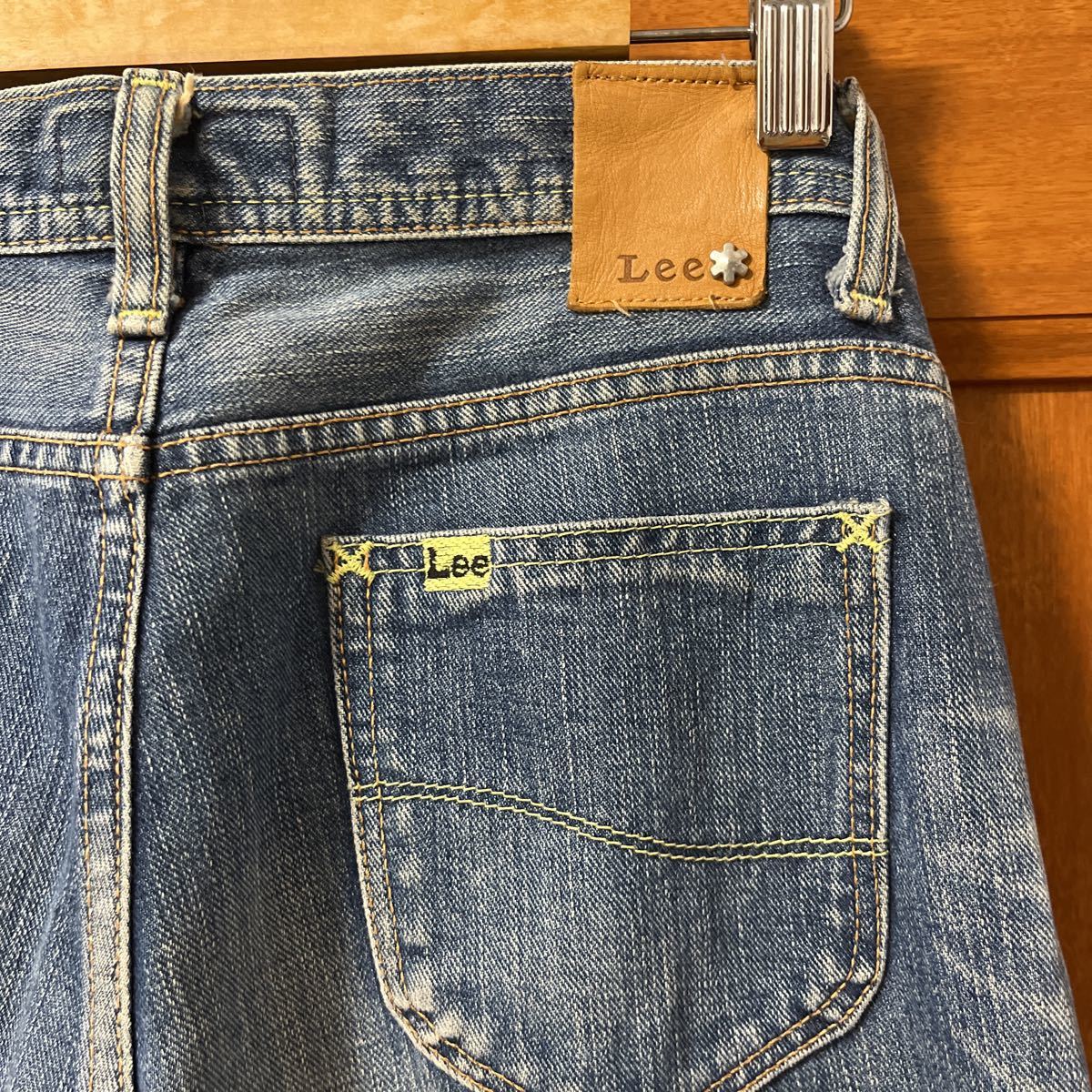 Lee リー RIDE ライド ストレートデニムジーンズ（ダメージ加工）Authentic Western Jeans サイズ28