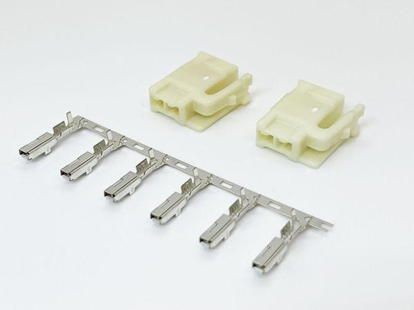 CO-989 【トヨタ スピーカー カプラー セット メス 2個 9II2PFS TY5*2 端子*2】 アクア ラウム ラクティス 純正 エスティマ カルディナ_画像1