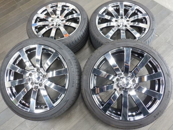 S 送料無料 BEO ブリヂストン 18 5H114.3 7.5J+48 ほぼ新品 225/40R18