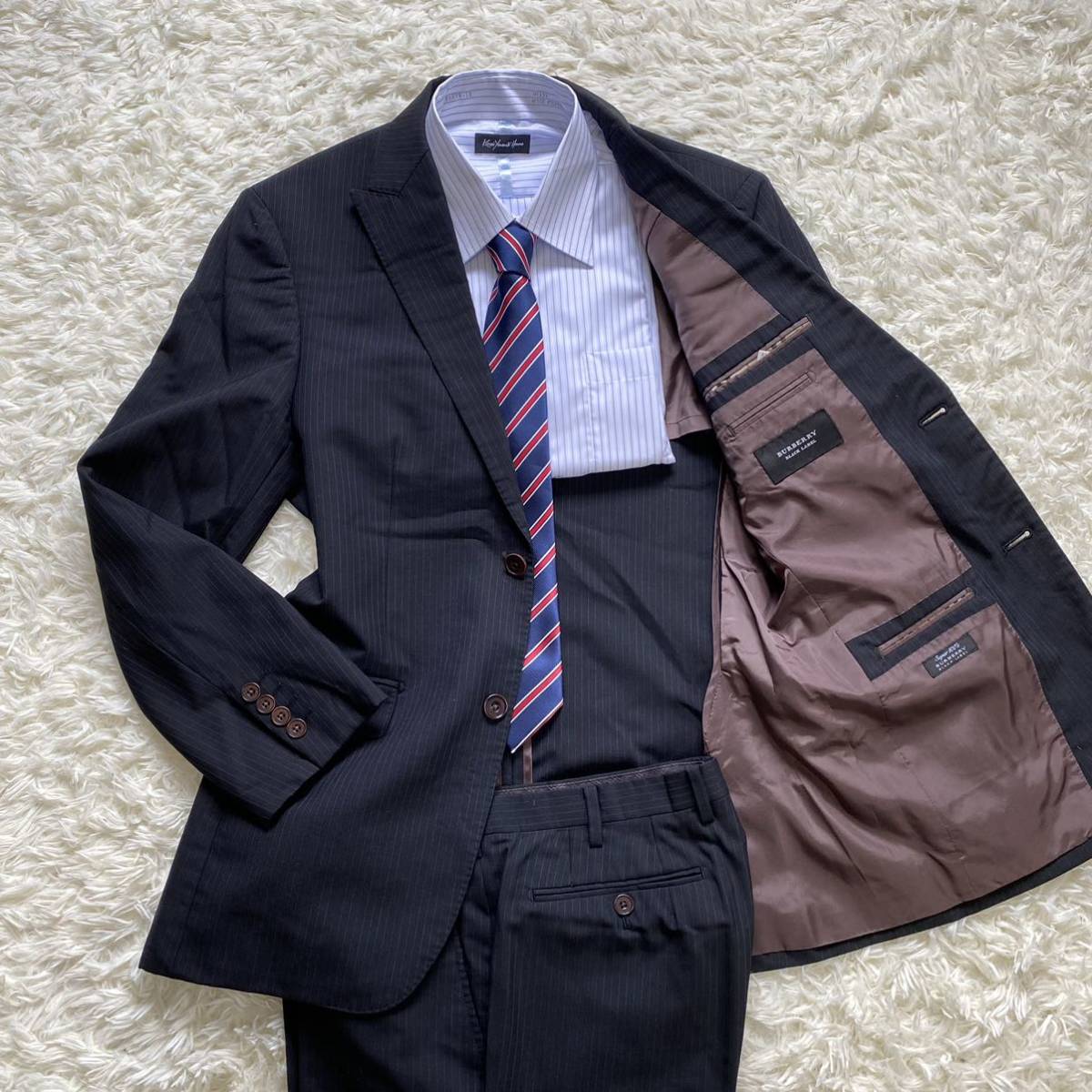 極美品 バーバリーブラックレーベル 【溢れ出る高級感】BURBERRY BLACK