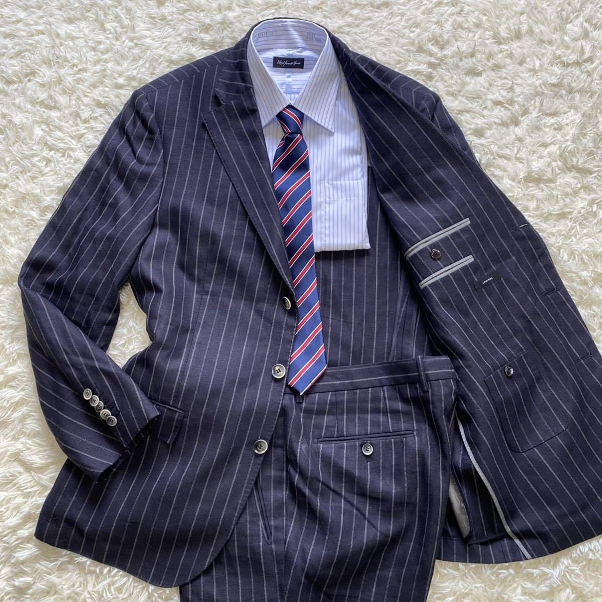 ボトムスス単品 【極美品】HUGO BOSS/スーツ/セットアップ/ストライプ