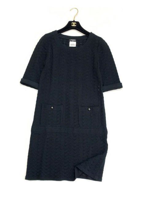 大人気新品 11P♡CHANEL シャネル 透かし編み コットン ニット