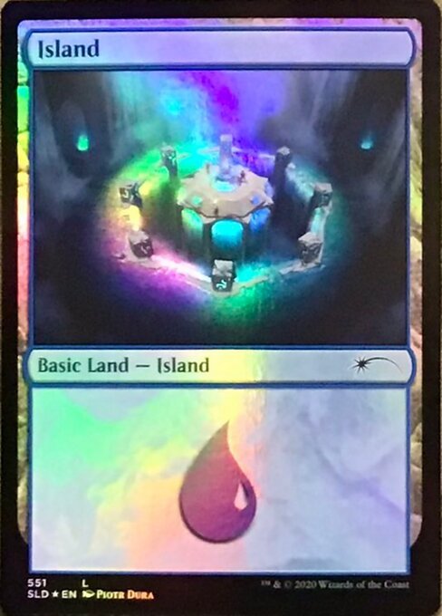 MTG ■土地/英語版■ 《島/Island》★FOIL★Secret Lair SLD_画像1