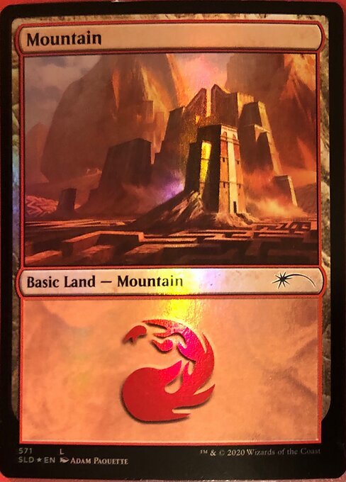 MTG ■土地/英語版■ 《山/Mountain》★FOIL★Secret Lair SLD_画像1