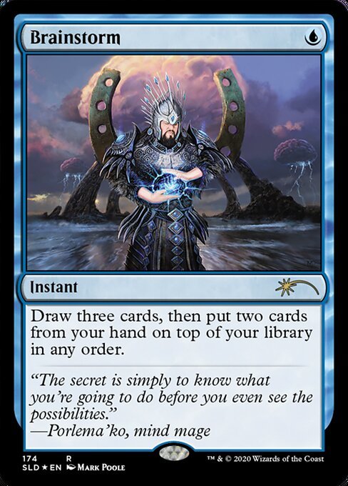 MTG ■青/英語版■ 《渦まく知識/Brainstorm》 Secret Lair SLDSecret Lair SLD_画像1