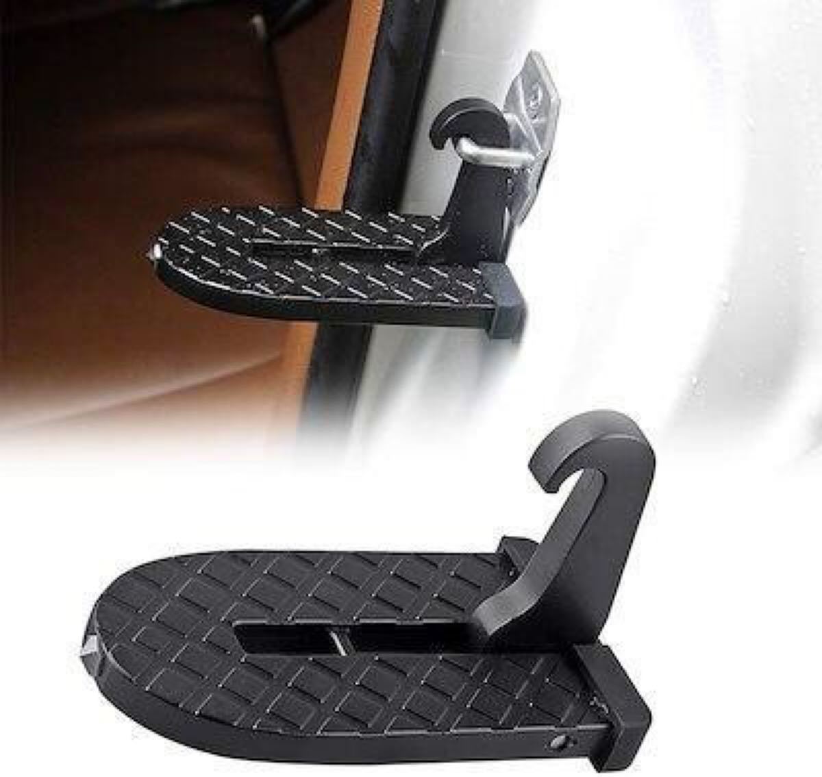 車用 ドアステップ 折り畳み式携帯 ペダル 取り付け簡単 安全ハンマー機能付き