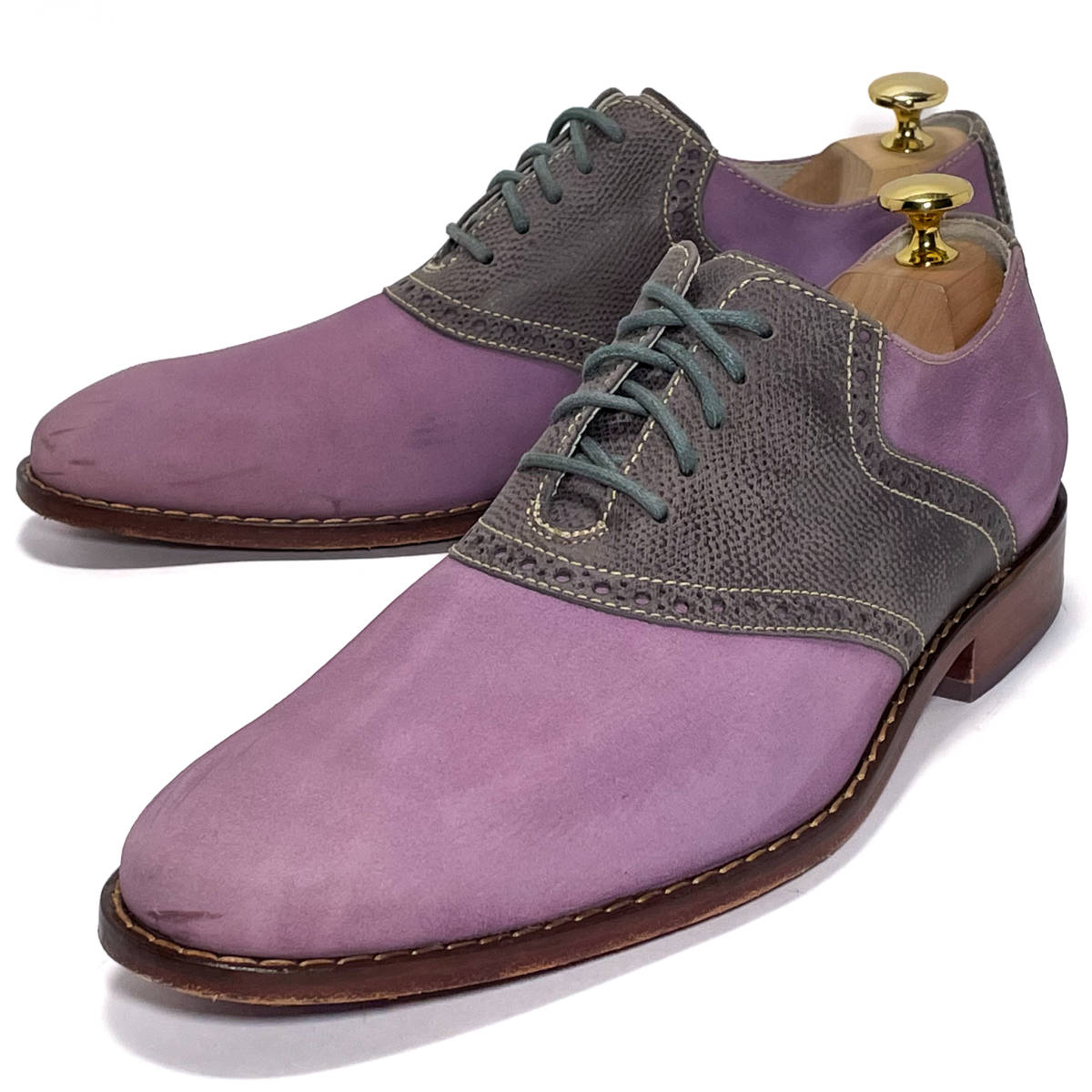 即決 COLE HAAN コールハーン プレーントゥ NIKE AIR パープル 紫色
