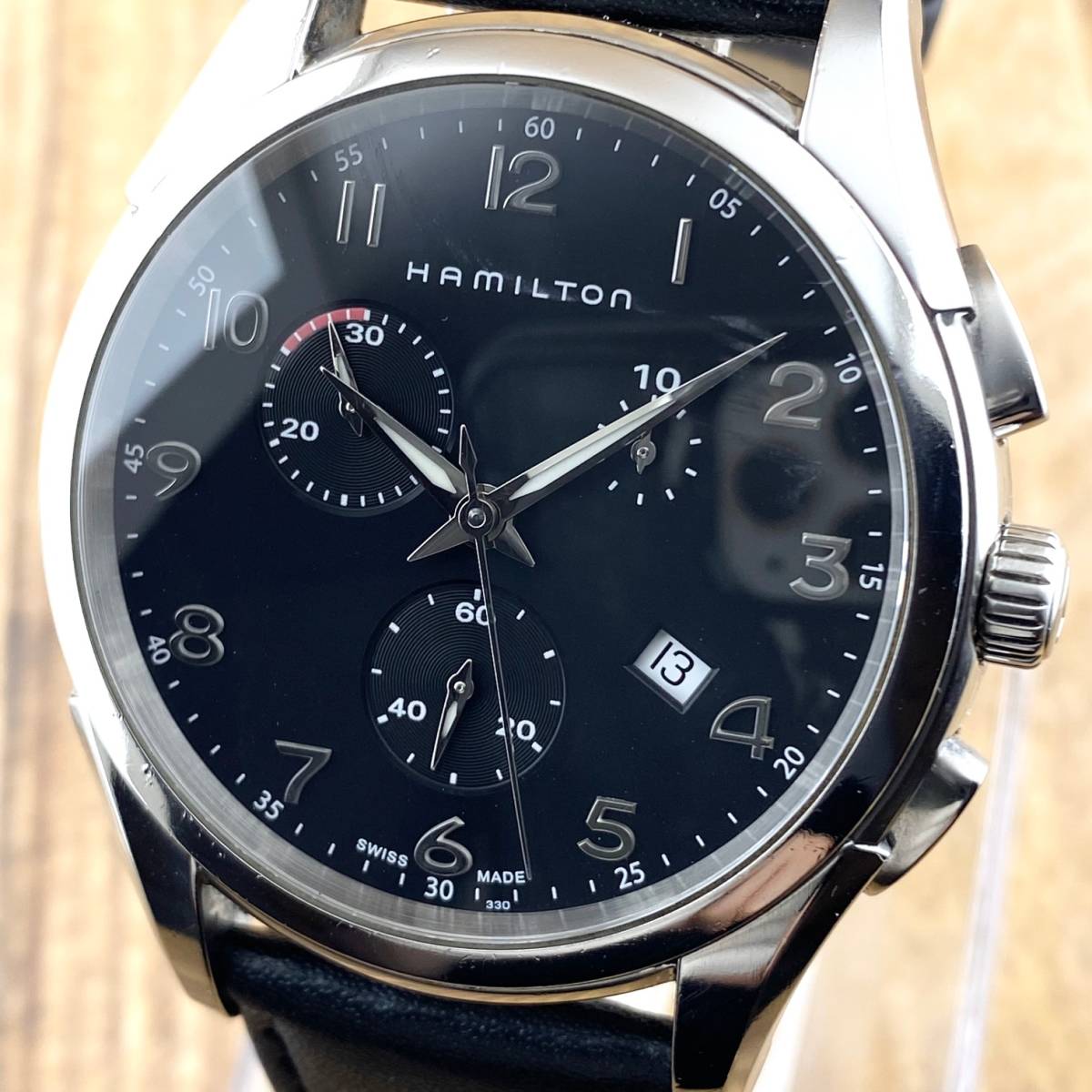1円〜】HAMILTON ハミルトン 腕時計 メンズ クロノグラフ H386120