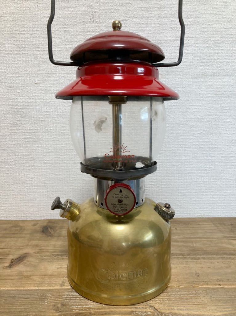 コールマン ランタン 200 カナダ ブラスタンク 1962年2月製造 coleman