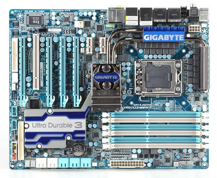 日本製】 美品 GIGABYTE DDR3 ATX 1366 LGA X58 Intel マザーボード GA