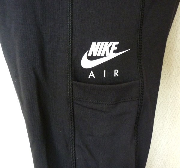 新品未使用●送料無料●(L)ナイキ NIKE 黒ハイライズ　ナイキエアレギンス/タイトフィット/タイツ/定価6050円_画像4