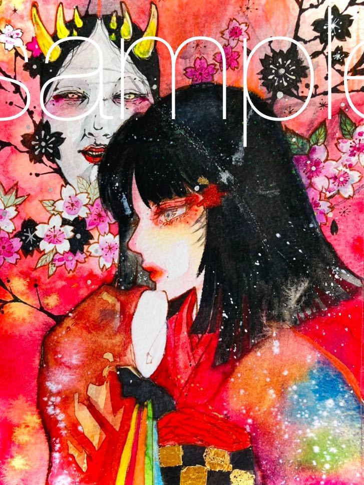 オリジナル 手描きイラスト 卯きよ 禿 豪華ラッピング無料 禿 オリジナル 手描きイラスト 卯きよ 禿 豪華ラッピング無料 禿