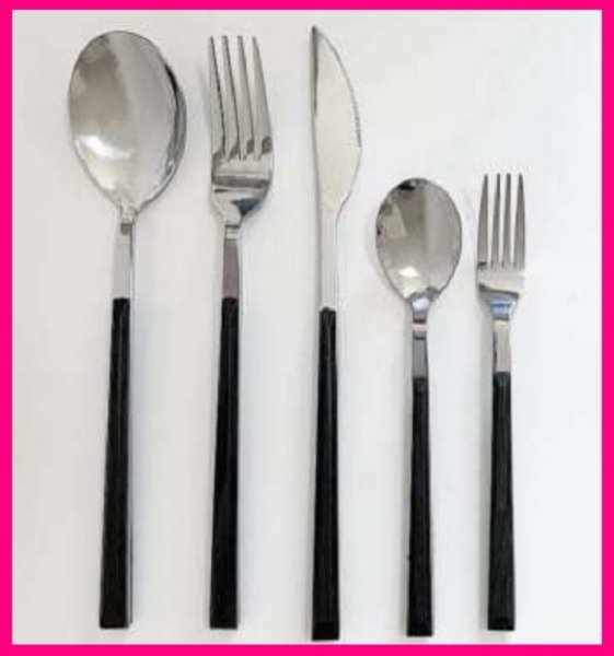 [ free shipping : cutlery 5 point :kchi paul (pole) manner ]*: stylish! cutlery set :. manner * spoon Fork knife : unused * new goods 