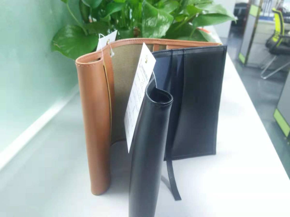  original leather book cover library book@ size book mark attaching black hand made usually using, in present .Good!