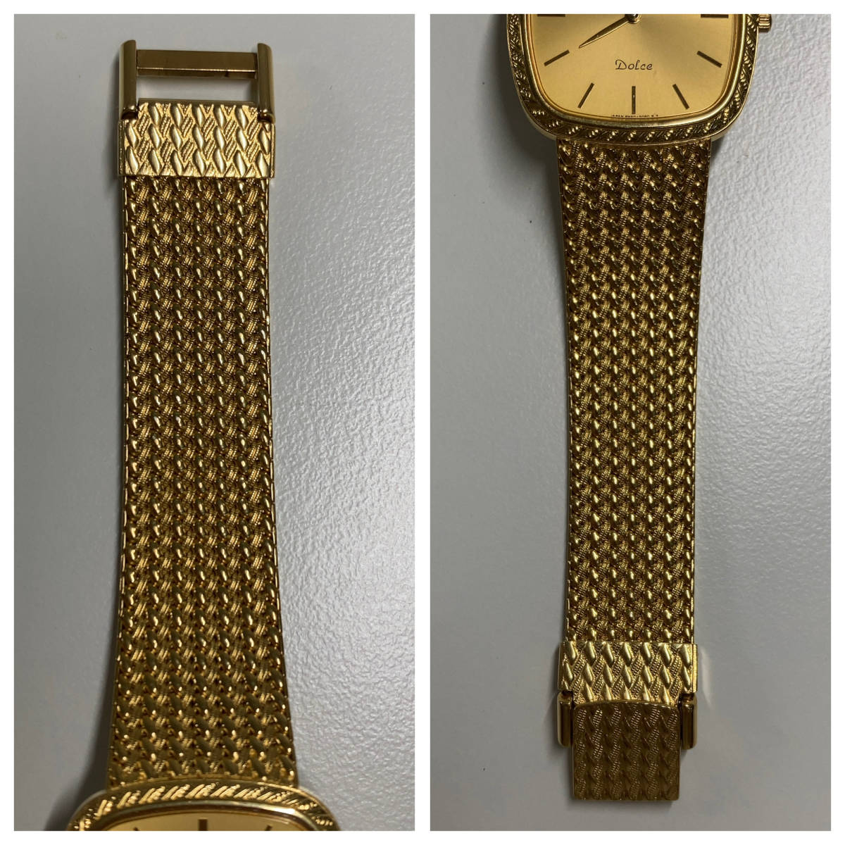 SEIKO セイコー Dolce 8N40-5040 ドルチェ ゴールド文字盤 2針 SEIKO セイコー Dolce 8N40-5040 ドルチェ ゴールド文字盤 2針