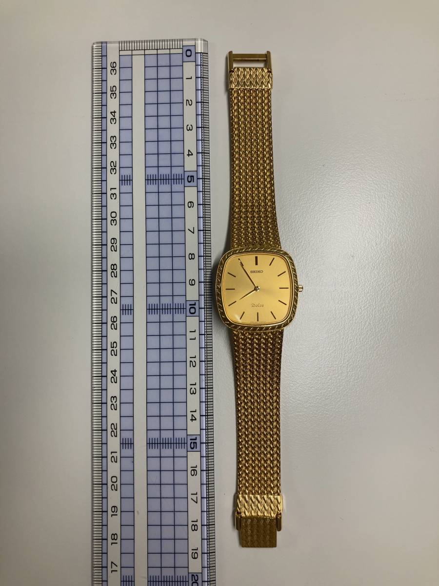 SEIKO セイコー Dolce 8N40-5040 ドルチェ ゴールド文字盤 2針