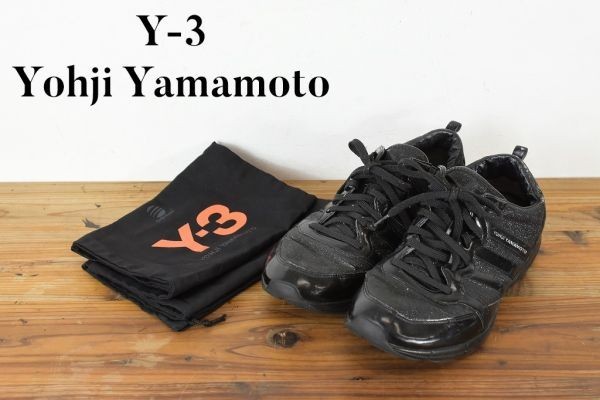 正規輸入品保証 YAMAMOTO YOHJI Y-3 adidas ローカット 異素材組み合わせ スニーカー