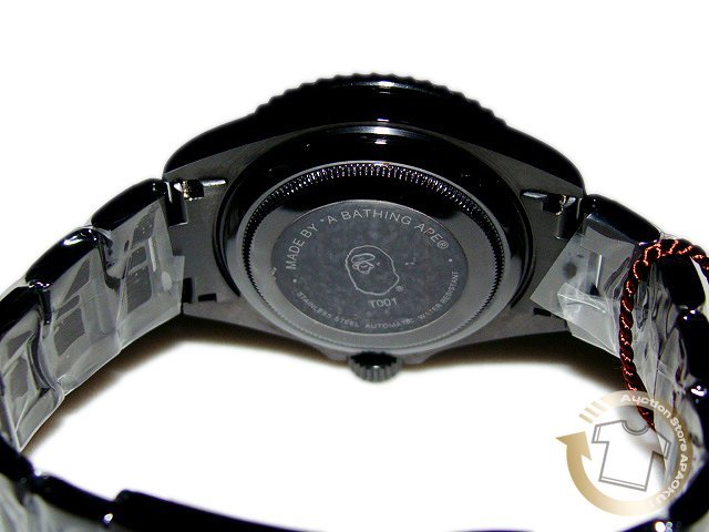 60□21AW A BATHING APE TYPE 1 BAPEX BLACK 未使用品 腕時計 ア