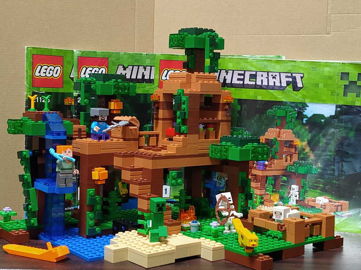 送料無料即決希望 マインクラフト ジャングル ツリーハウス 21125 レゴ