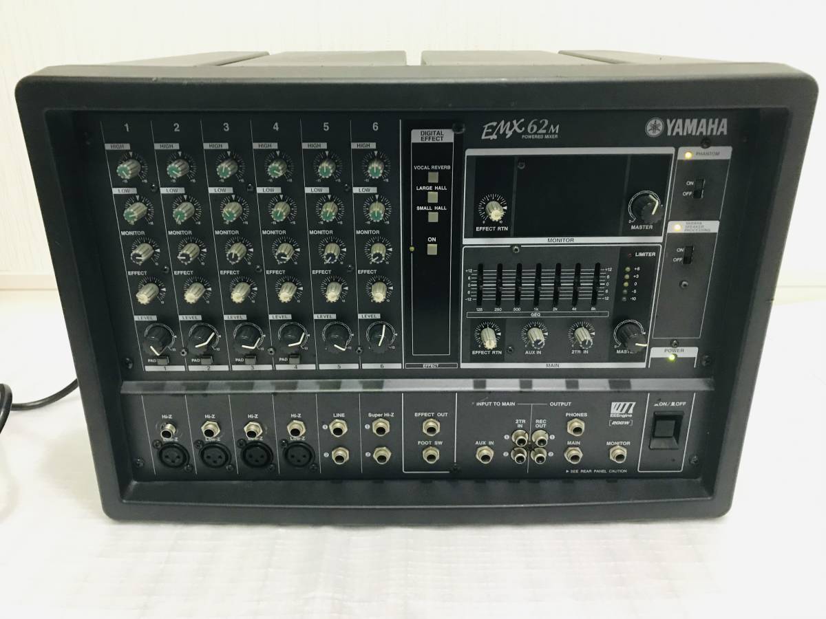 ヤマハ YAMAHA EMX62M ミキサー パワードミキサー 機材 ジャンク ヤマハ YAMAHA EMX62M ミキサー パワードミキサー 機材 ジャンク