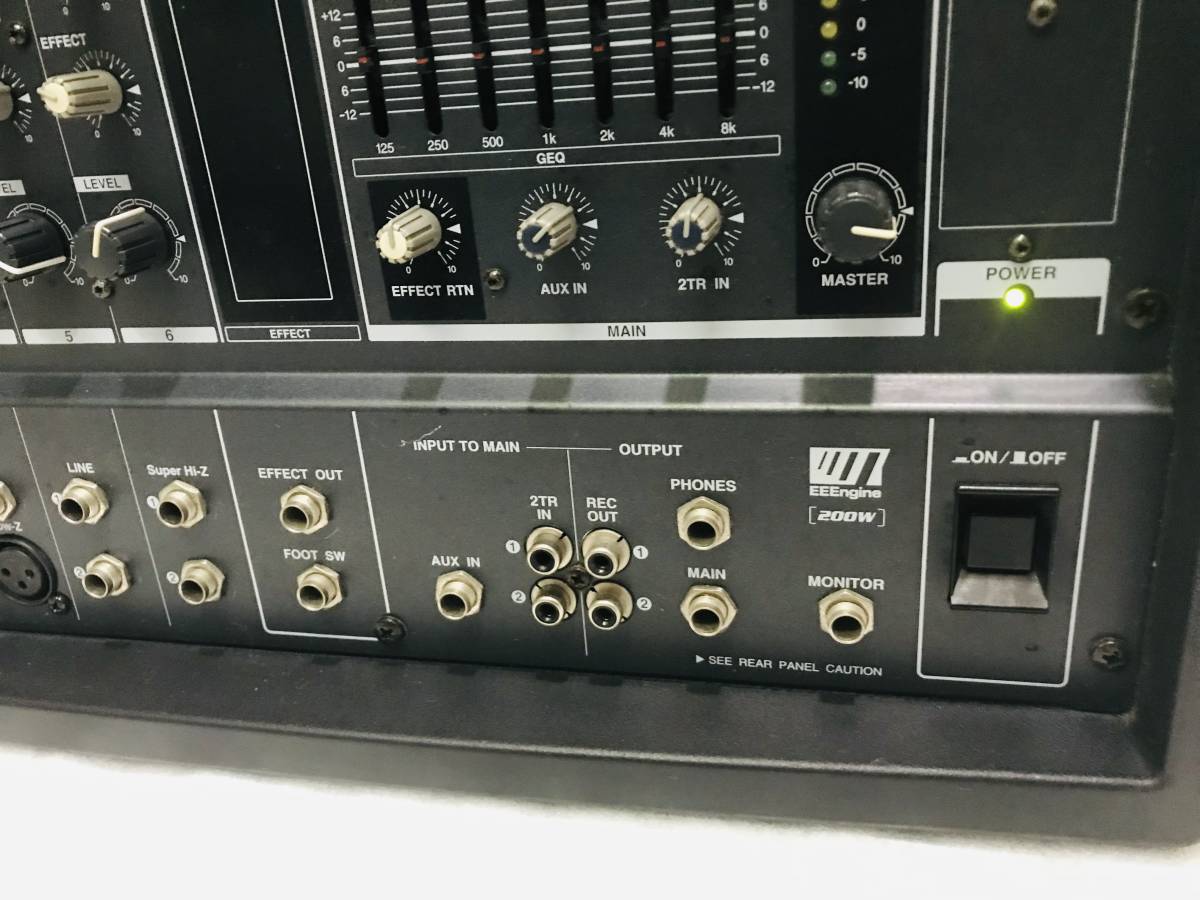 ヤマハ YAMAHA EMX62M ミキサー パワードミキサー 機材 ジャンク ヤマハ YAMAHA EMX62M ミキサー パワードミキサー 機材 ジャンク