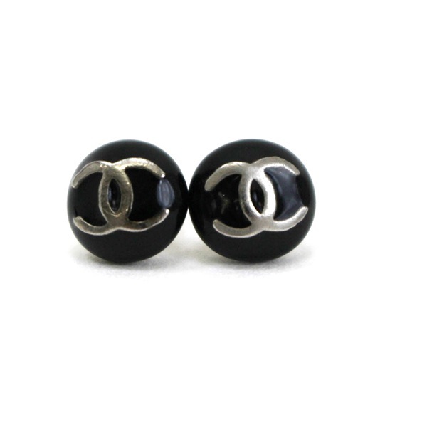 未使用 CHANEL シャネル ピアス ブラック ココマーク レジン 22完売品-