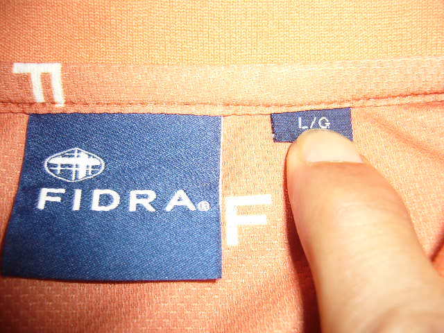 885-58*:FIDRA Fidra polo-shirt with short sleeves size.L/Q(M degree ) color. orange golf wear 